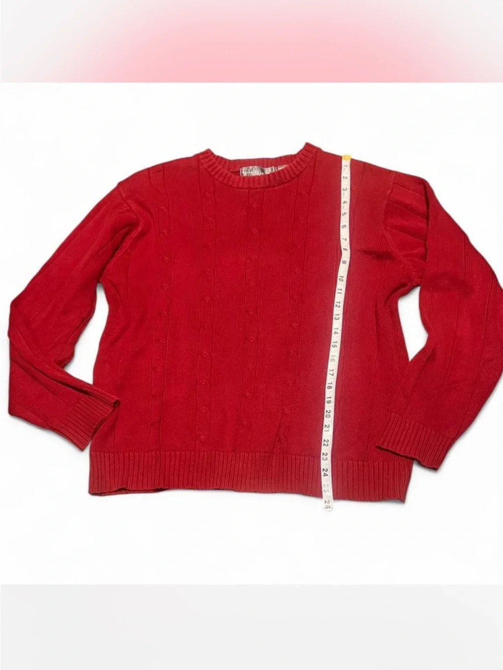 VINTAGE 90s OSCAR DE LA RENTA CABLE KNIT SWEATER ❤️